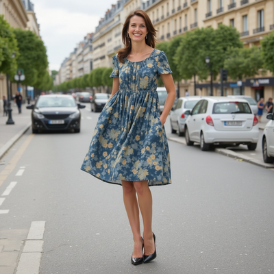 Bronka – Zwiewna Sukienka Midi