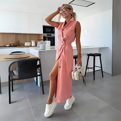 Kaja – Sukienka maxi w stylu denim