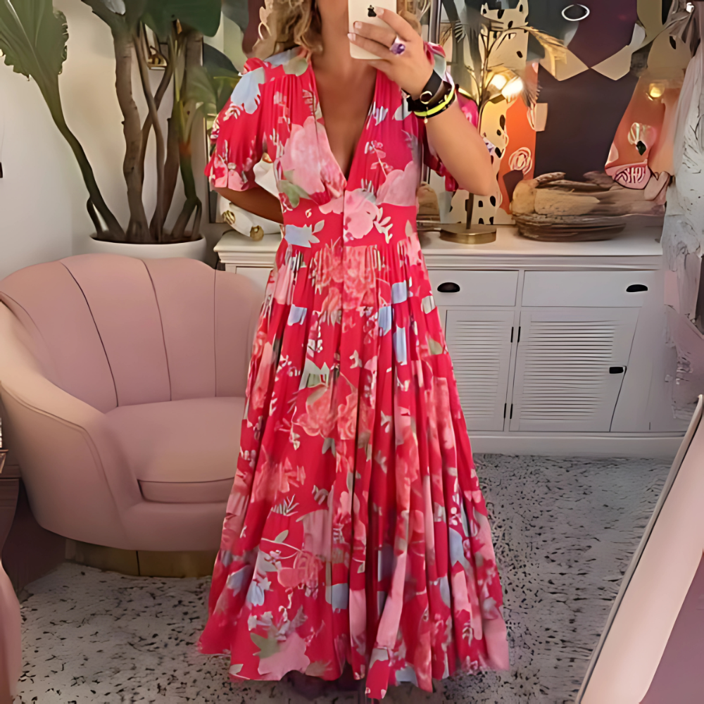 Malwina – Zwiewna sukienka w kwiaty