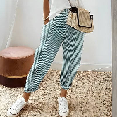 Anna – Wygodne i stylowe spodnie w paski