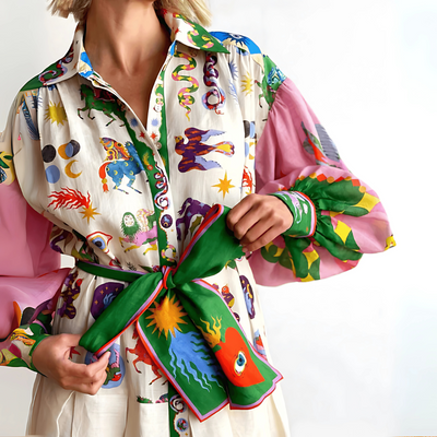 Grażyna – Artystyczna sukienka midi