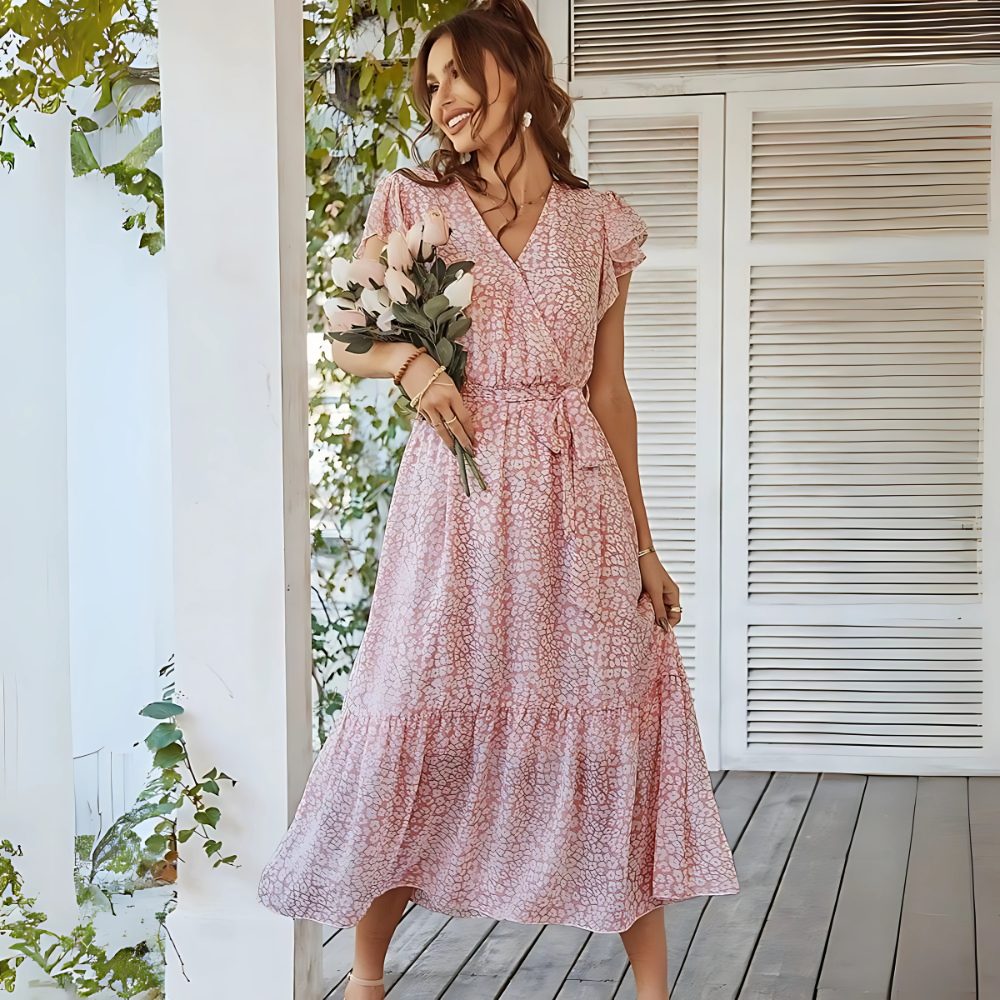 Lidka – Letnia Sukienka Maxi w Kwiaty