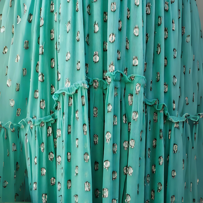 Jagienka – Zielona boho sukienka maxi