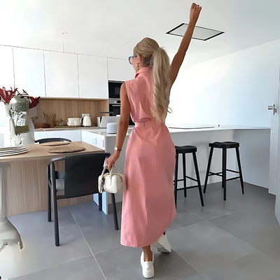 Kaja – Sukienka maxi w stylu denim