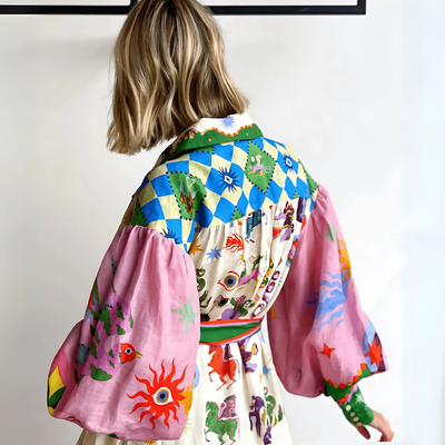 Grażyna – Artystyczna sukienka midi