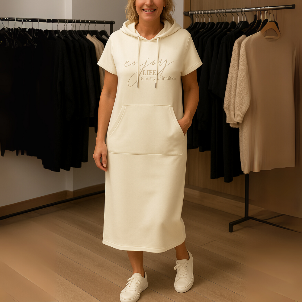 Natasza – Casualowa Sukienka z Kapturem