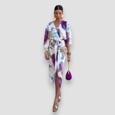 Patrycja – Sukienka z luksusowym nadrukiem