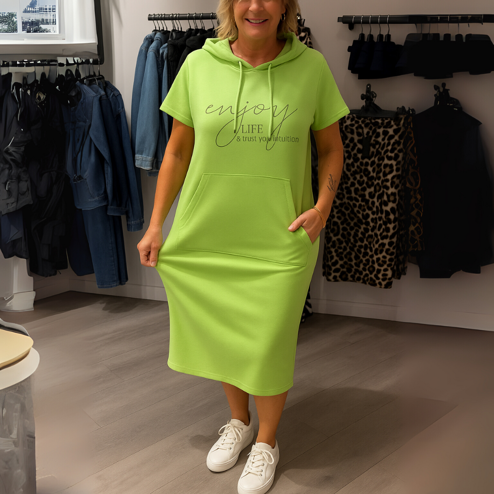 Natasza – Casualowa Sukienka z Kapturem