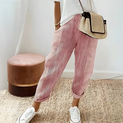 Anna – Wygodne i stylowe spodnie w paski