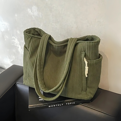 Aniela – Prążkowana Torba na Ramię