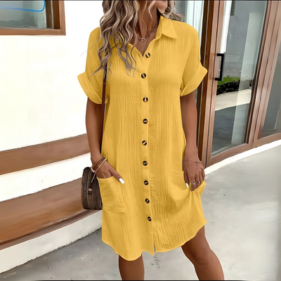 Jagna – Przewiewna koszulowa sukienka